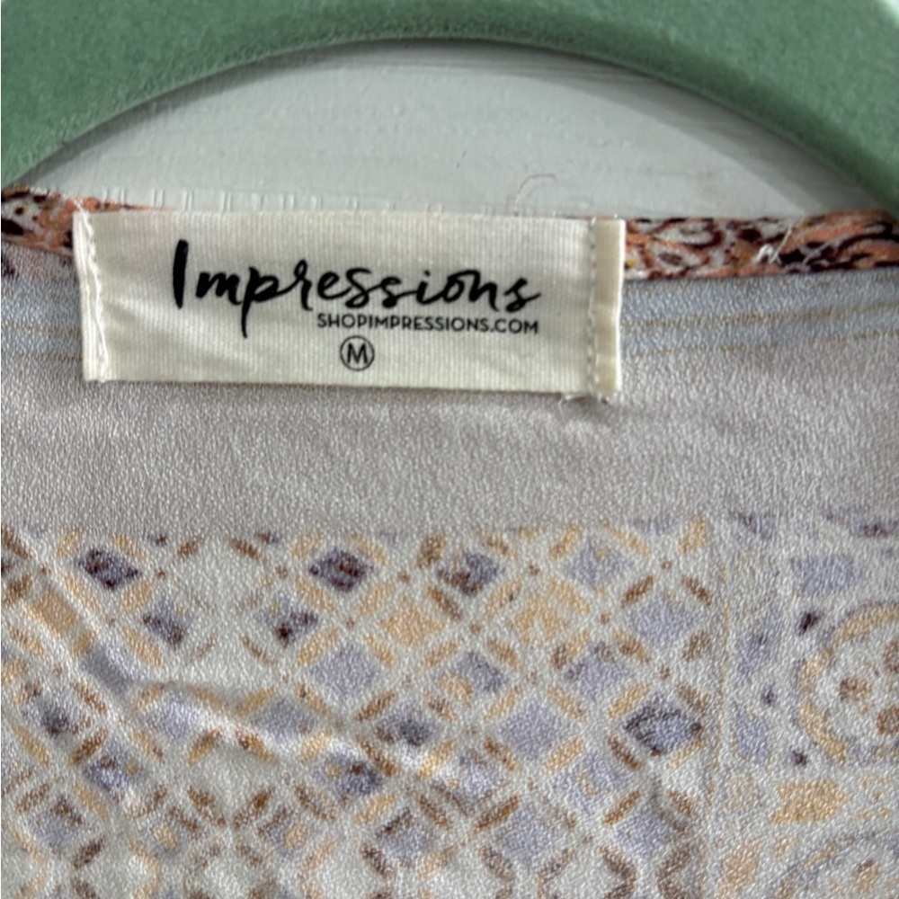 Impressions Multicolor Patchwork Embroidered Flor… - image 6